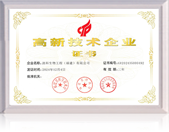 高新技術企業(yè)證書